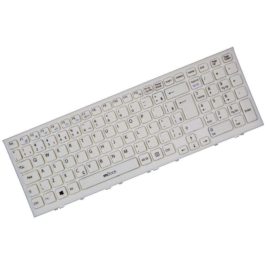 Teclado Sony Vaio Pcg-71811w Ç Branco Br Com Ç Com Frame