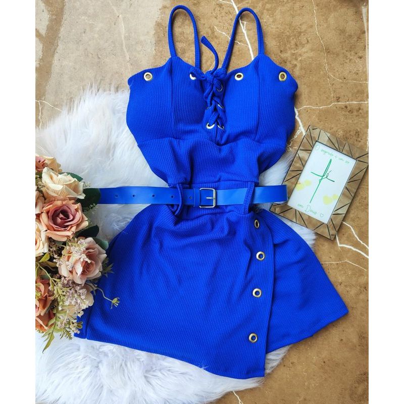 macaquinho feminino Ana Ruga com detalhes em ilhós em Oferta na Shopee