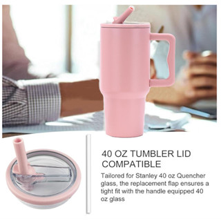 Tampa de Canudo Flip com Canudo Incluso - Transparente, para Garrafa Térmica de 40oz/1200ml em Oferta na Shopee