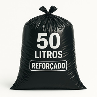 Saco De Lixo 50 Litros Preto Embalar Resistente Reforçado Grosso Uso Pesado em Oferta na Shopee