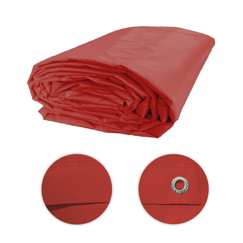 Lona Vermelha TD1000 Blackout 500 Micras 6,5x2,5 Metros Para Eventos Toldos e Coberturas