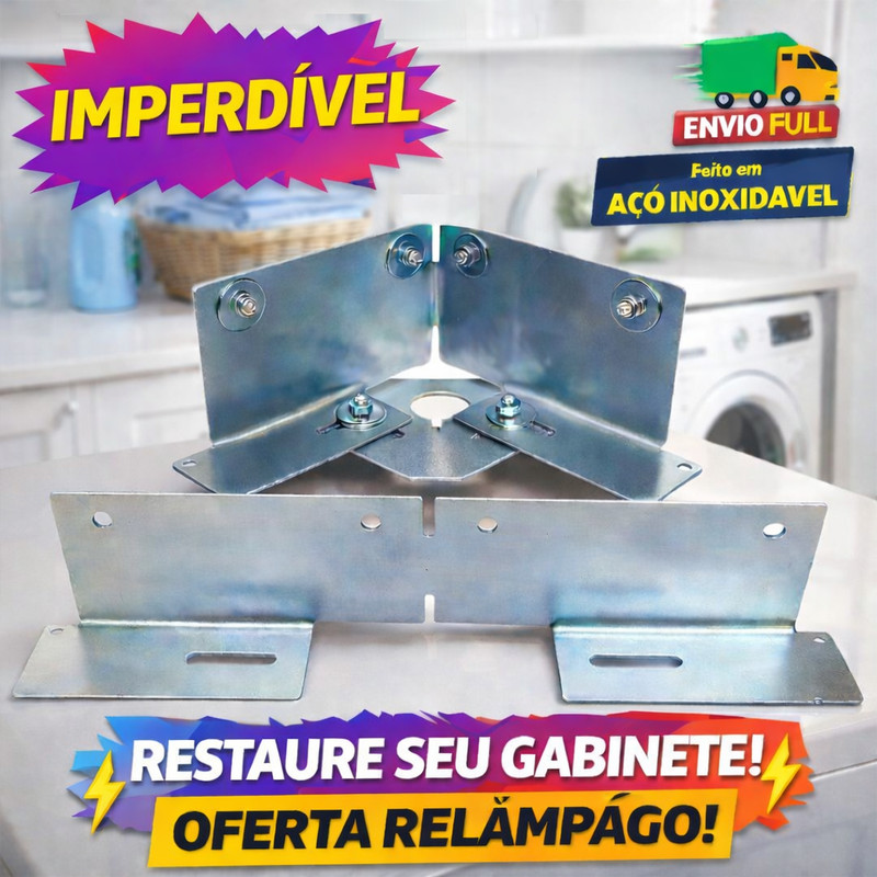 SALVA GABINETE – Nivelador para Máquina de Lavar | Protege o Gabinete