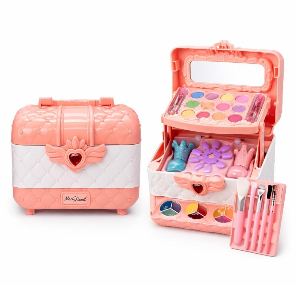 Kit Maquiagem Infantil Princesa Maleta Mágica Completa Com Espelho Seguro Brinquedo Menina em Oferta na Shopee