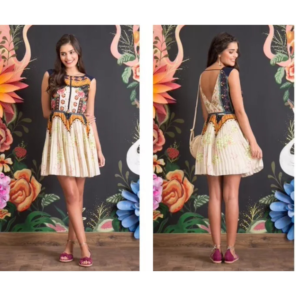Vestido Antix Floral Étnico - Tam. M.