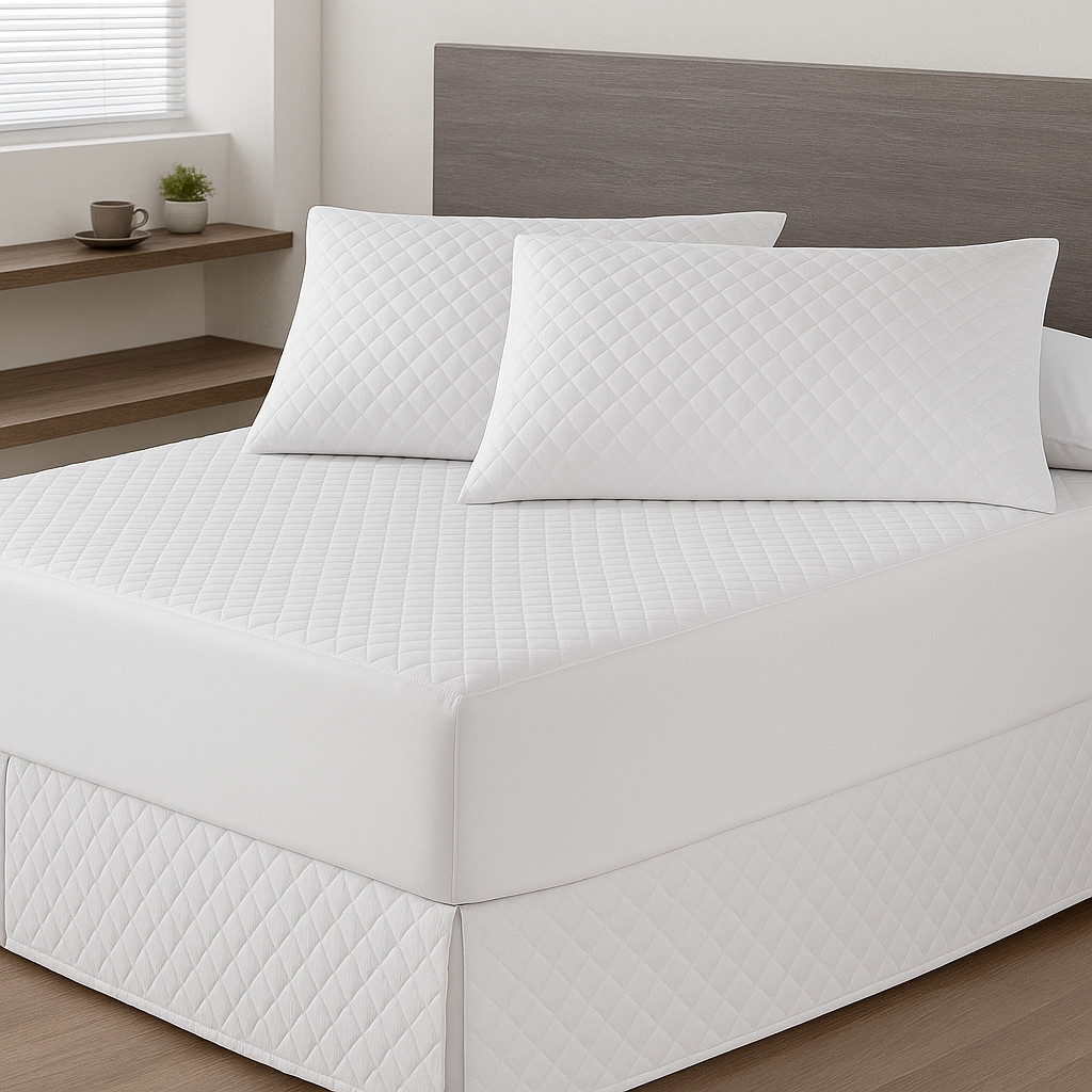 Capa de Colchão Impermeavel Solteiro Protetor Matelado Ultrassonico Com Elastico - Unilar