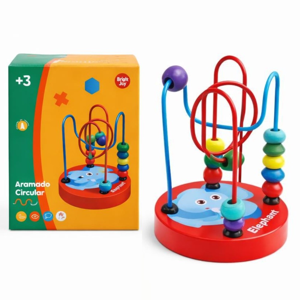 Brinquedo Educativo Aramado de Madeira Bebê Infantil Coordenação Motora em Oferta na Shopee