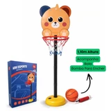 Cesta de basquete infantil de 1,10 m com bola