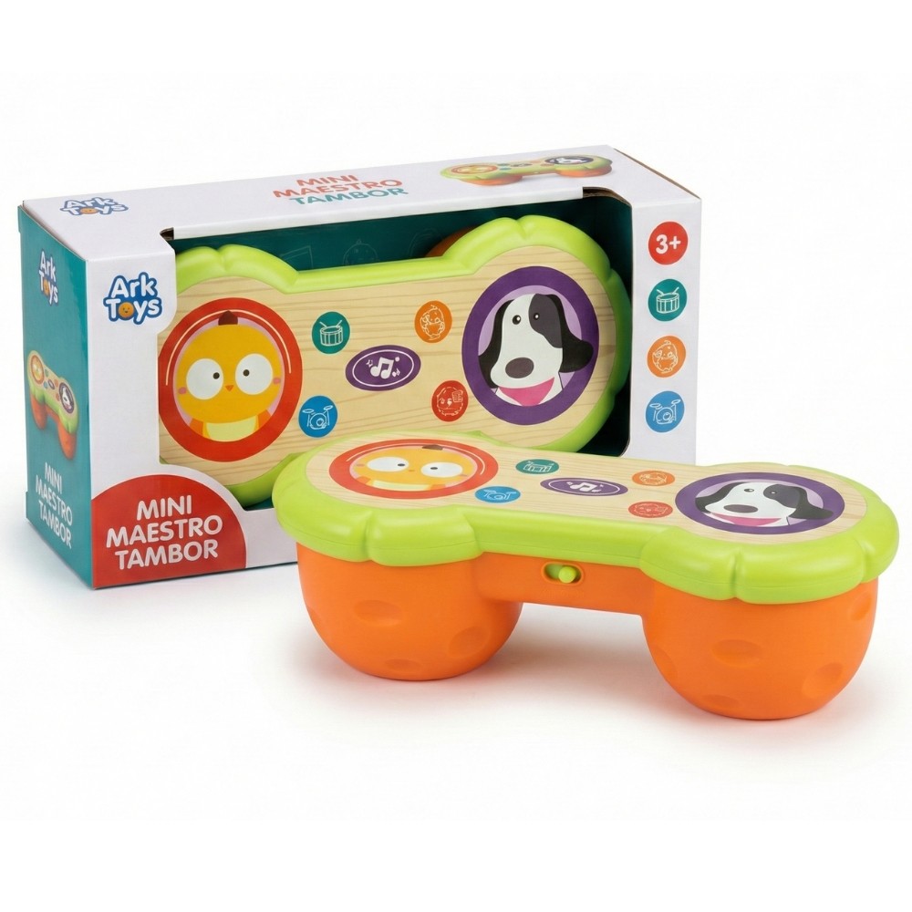 Tambor Musical Infantil Educativo Sons Interativos Estimula Coordenação e Criatividade em Oferta na Shopee