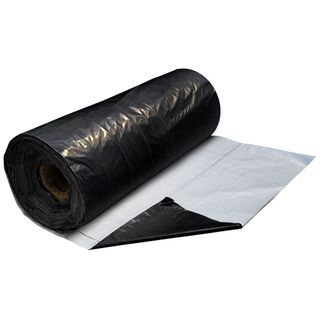 Lona Silagem Preta e Branca 8x2m Cobertura Dupla Face Silo Grão e Forragem Anti UV