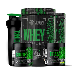 Kit 2x Whey Complex Protein Blend + Bcaa + Creatina + Shaker