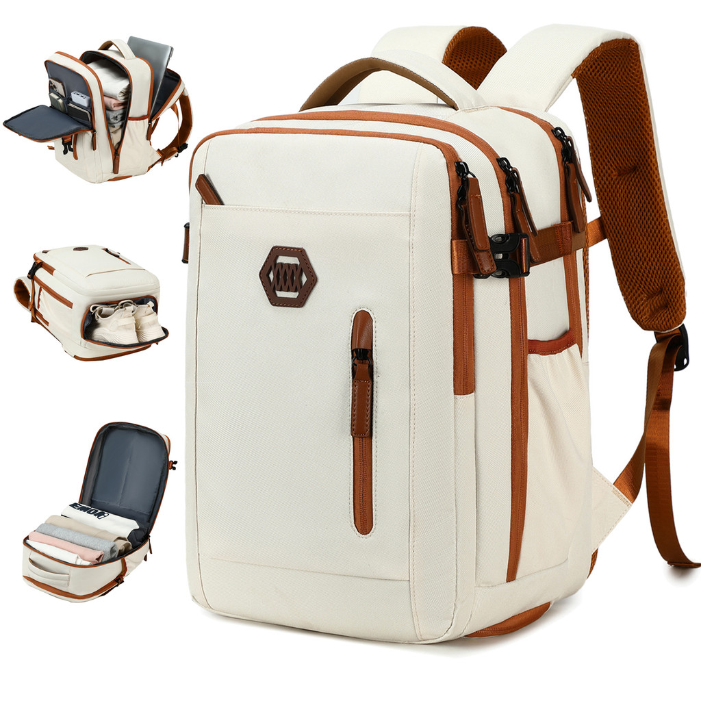 Mochila de viagem, mochila para laptop, mochila de lazer multifuncional, impermeável, uso de companhias aéreas em Oferta na Shopee