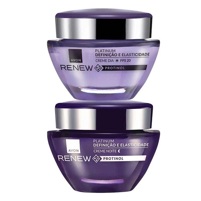 Creme Facial Avon Renew Platinum 50g (Dia e Noite)