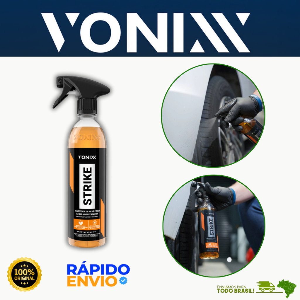 Removedor de Cola Piche Strike Vonixx 500ml Limpeza Automotiva Lavação Oferta Premium Original