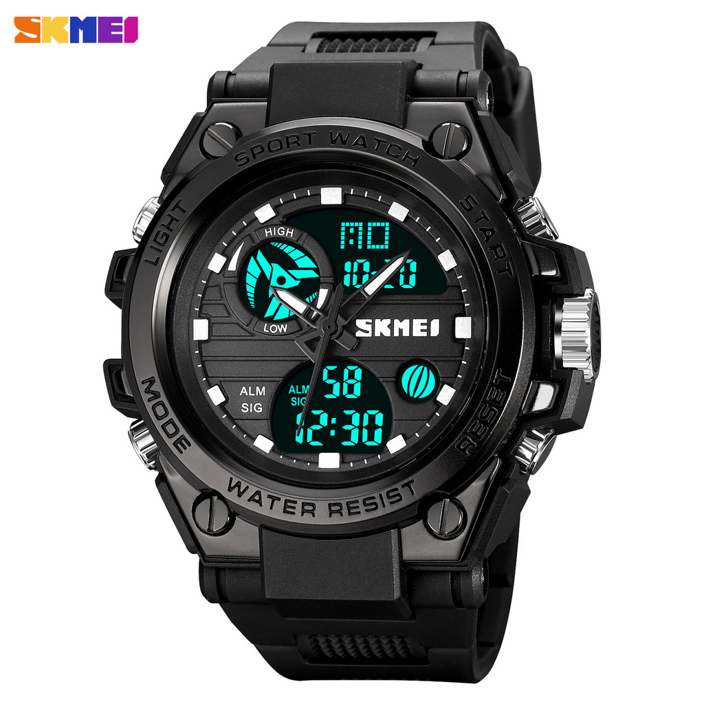 SKMEI 2031 Esporte MilitarLED De Duplo display digital De Quartzo À Prova D'água