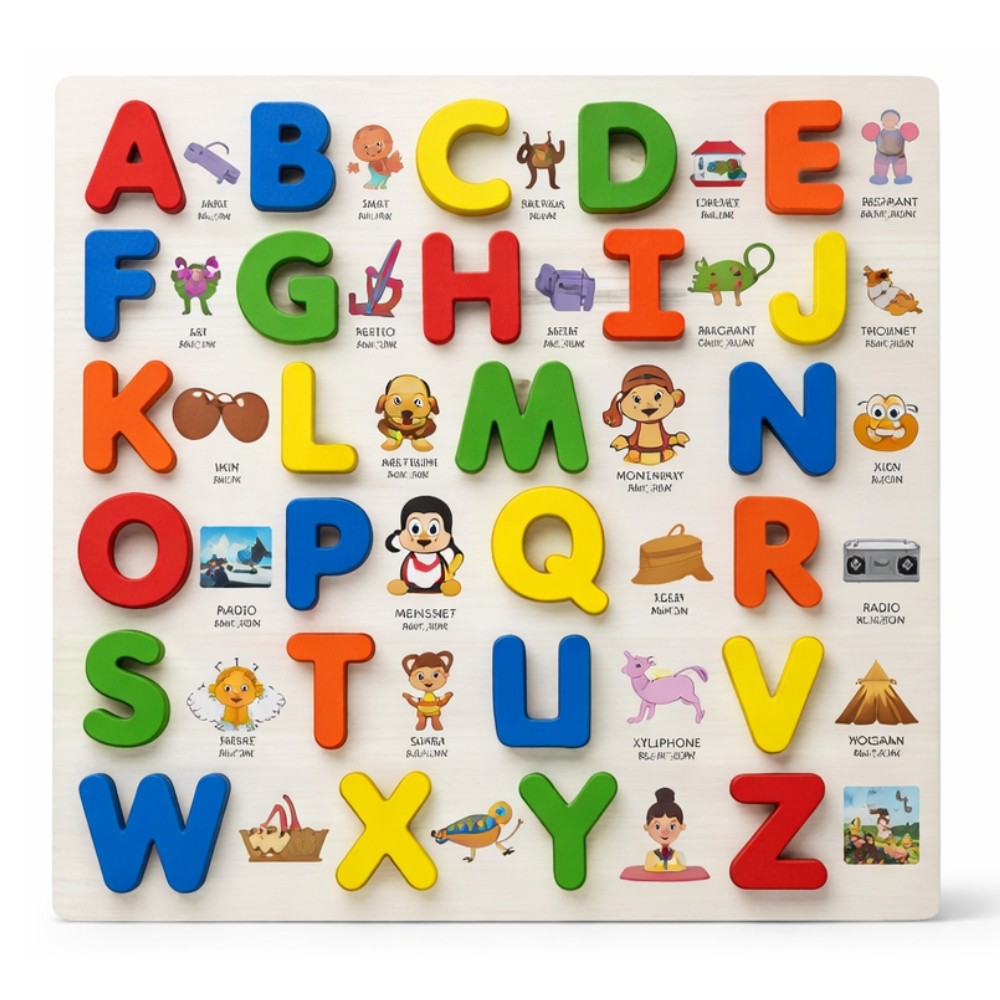 Brinquedo Alfabeto Infantil Montessori de Madeira Educativo Para Alfabetização em Oferta na Shopee