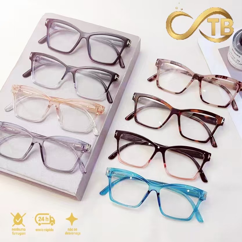 TB Óculos de Grau Modernos - Moldura Ultrafina e Portátil, Ideal para Levar no Bolso e Uso Diário em Oferta na Shopee