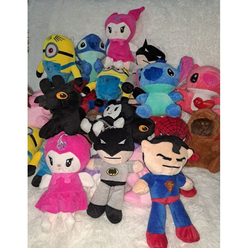 kiit Atacado 30 Pelúcias Personagens 20cm - Sortidos para maquinas (gruas)