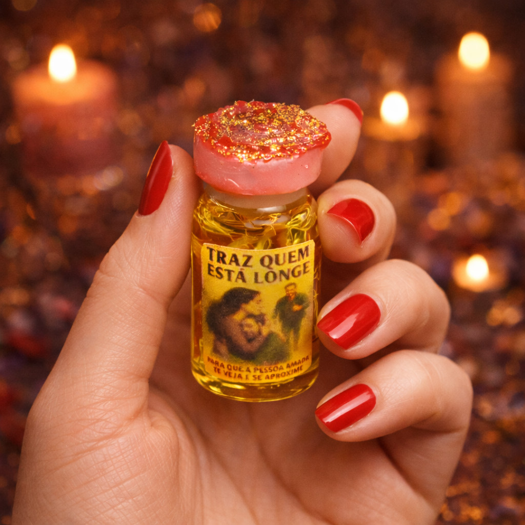 Óleo de Unção Conjurado – Traz Quem Está Longe | Aproximação Amorosa 8ml