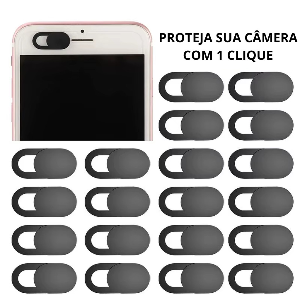 Kit 3–20 Protetor Câmera Deslizante Celular Notebook Anti Espionagem cover webcam notebook