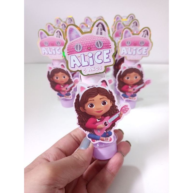 Aplique para Tubete 3D - Casa Mágica da Gabby (NÃO ACOMPANHA TUBETE)
