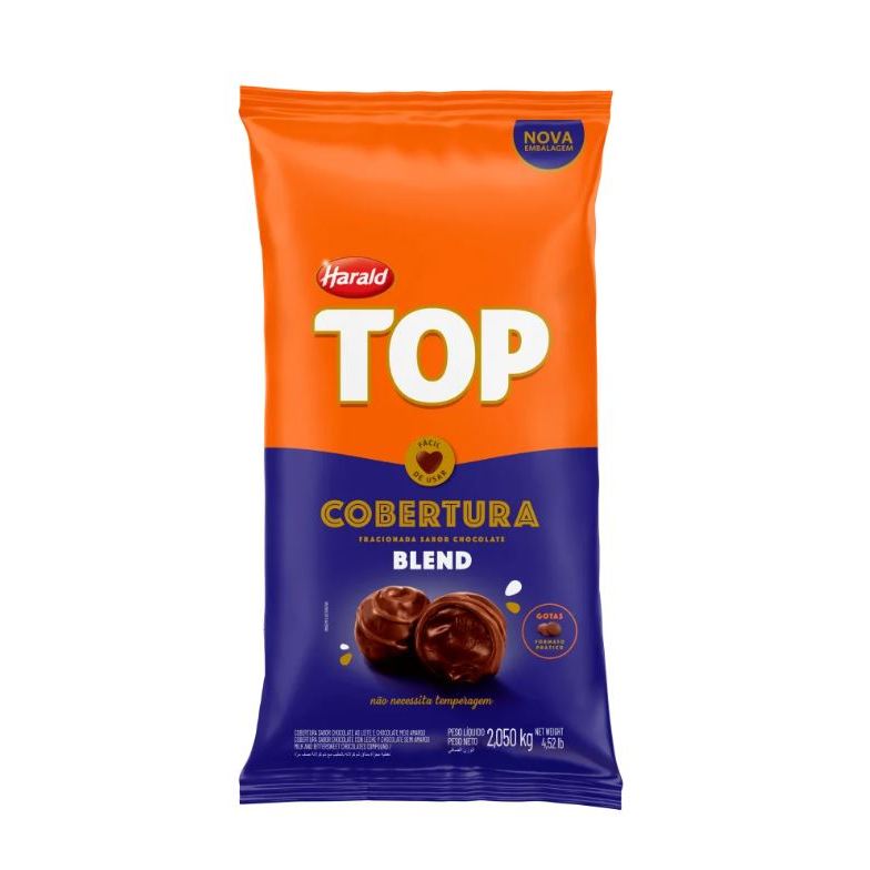 Cobertura Harald Top Gotas 2,05Kg Blend em Oferta na Shopee