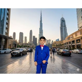 Terno Infantil Masculino Azul Royal Premium