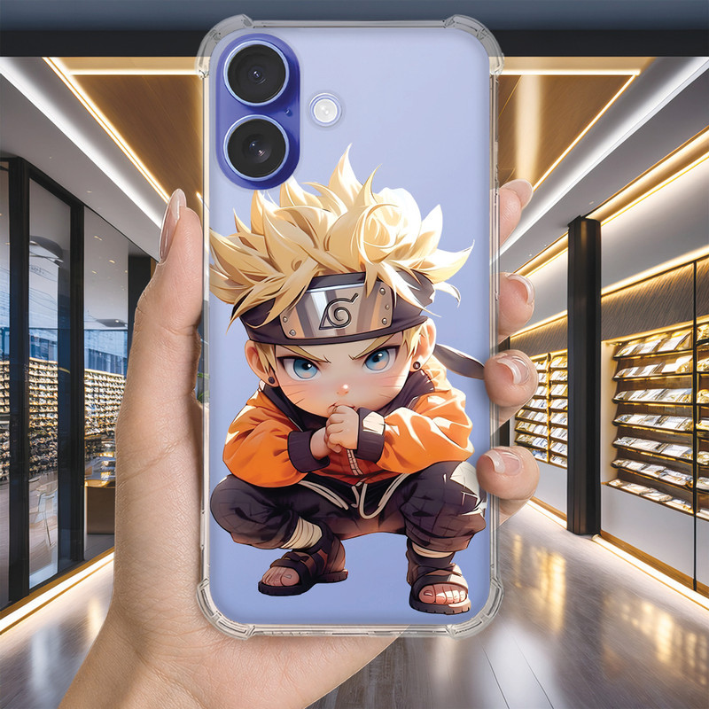 Capa Capinha IPHONE 16 PRO MAX PLUS 16e 15 14 13 MINI Anti-impacto Personalizada anime NARUTO (3222)