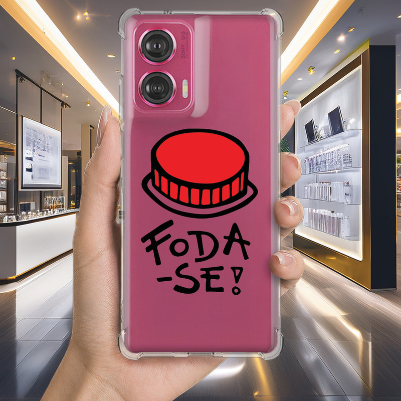 Capa Capinha MOTO G34 G32 G31 G24 G23 G22 G7 POWER PLAY G6 E40 E7 Anti-impacto Personalizada frases MAL educada (0741)
