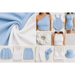 Tecido Ribana para punhos, Golas, Vestidos, Blusas. Meio metro por 50cm de Largura.