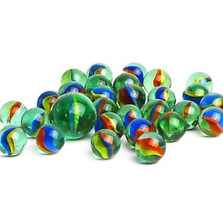100 Bolinhas de Gude Colorida AMERICANINHA Importada de Vidro Bolita Birosca