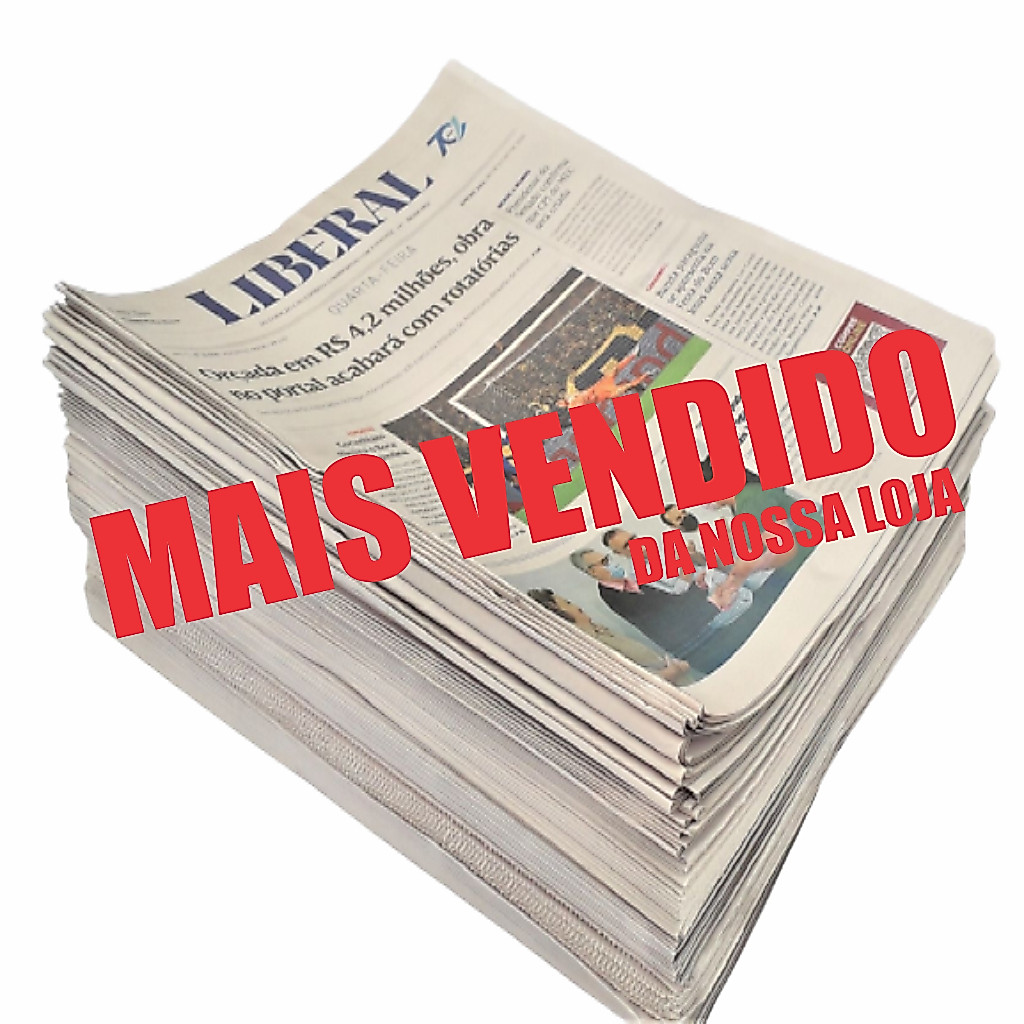 JORNAL De Banca  56 cm x 35 cm S/USO LIMPO, TAPETE P/ PET, MUDANÇAS, ARTESANATO, Papel, Embrulho