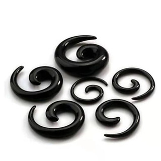 Kit 12 Alargadores Acrílico Espiral Caracol Expansor De Orelha
