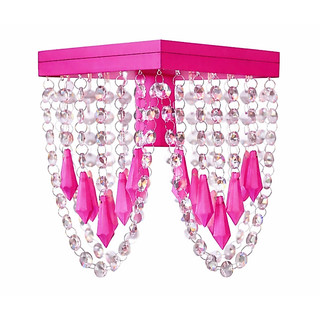 Lustre Luminária Plafon Rosa Fucsia Bebê Menina Sala Quarto Cozinha