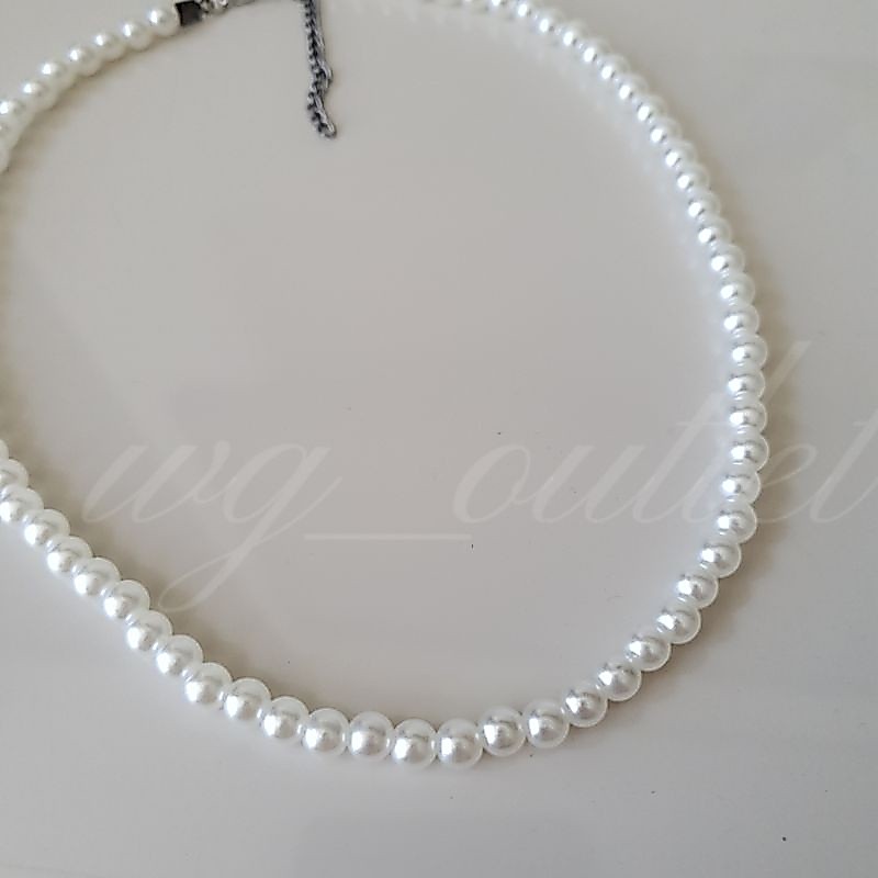 colar de Pérolas choker perola médias 6mm