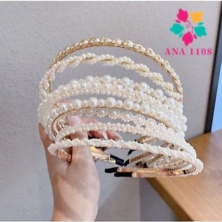 KIT 10PCS Tiaras Delicada Feminina Pérola Luxo Arco Cabelo（10 modelos diferentes）