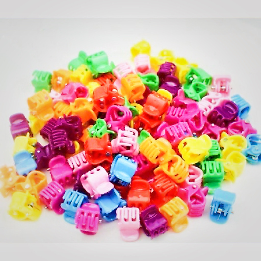 Kit 8 Mini Piranha Presilha Grampo de Cabelo Infantil Fofo Feminino Colorido pronta entrega envio imediato