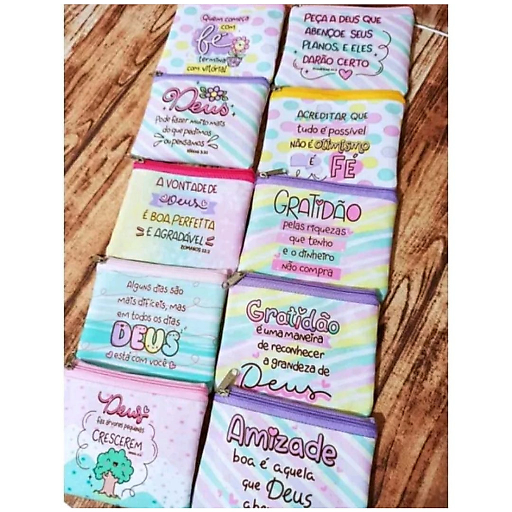 50 Porta Moedas Brinde Lembrancinha Gratidão Cliente