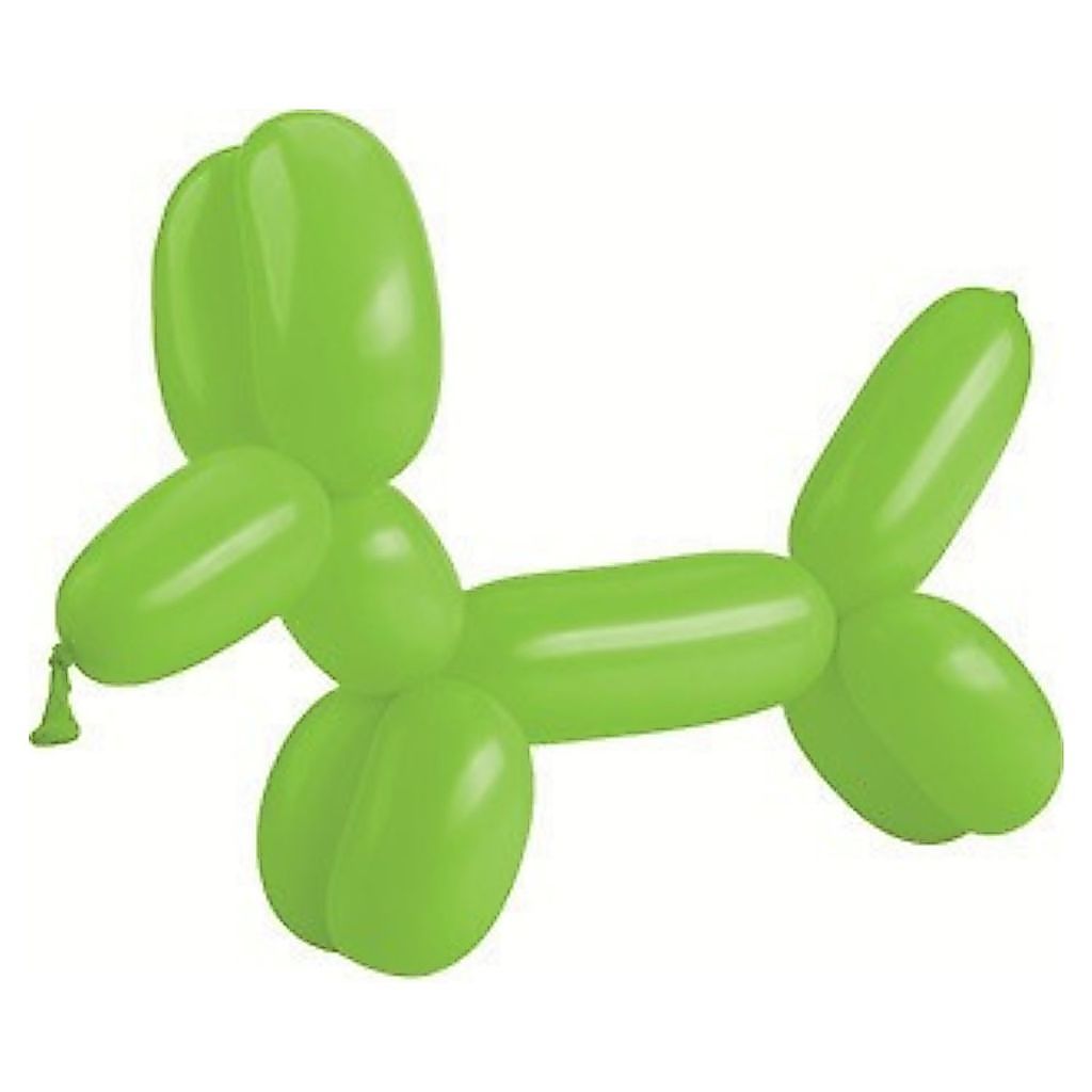 Balão Canudo Verde Limao 260 Pc 25un Festball #423083
