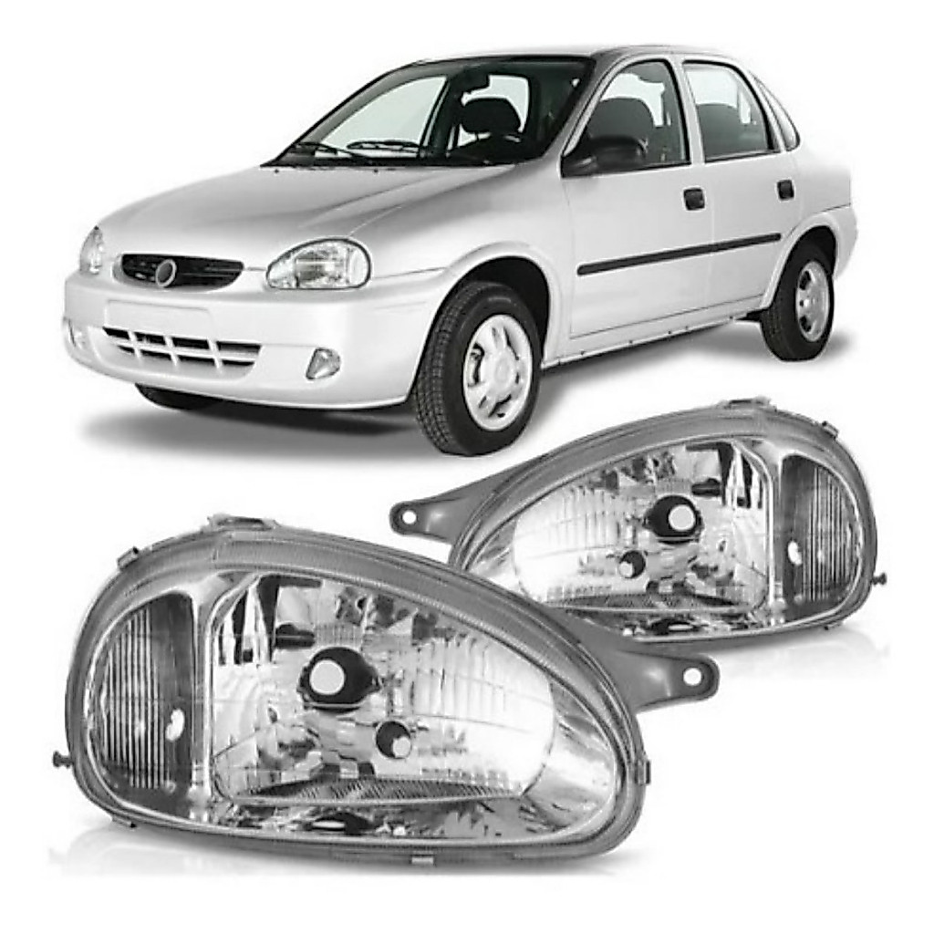 Farol Corsa 2000 2001 2002 2003 2004 2005 2009 2010 Cromado
