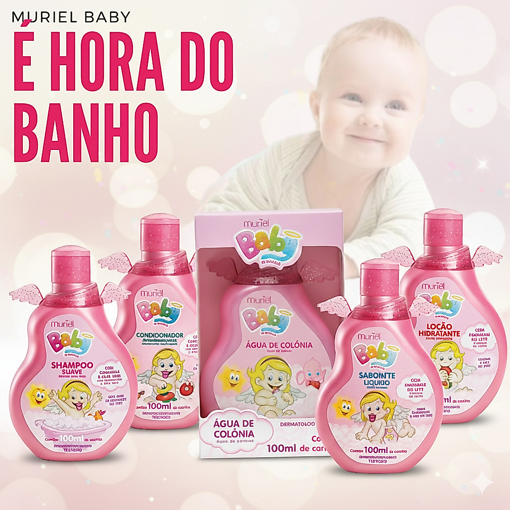 Kit Maternidade Para Bebê Infantil Menina Baby Muriel 100ml PRESENTE
