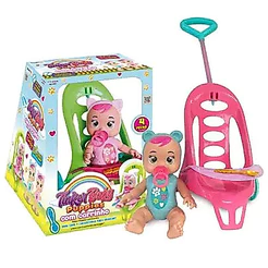 Boneca Tinker Baby Puppies Com Carrinho e Acessórios Cores Sortidas- Homeplay