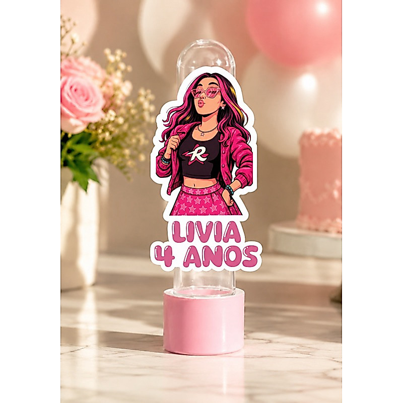 Aplique para Tubete Personalizado | Qualquer Tema | Festa Infantil | Nome e Idade | Lembrancinha | Decoração