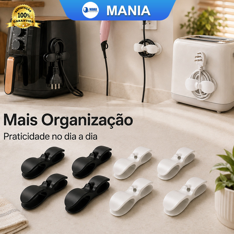 Kit3/6/9/12 Suporte Do Cabo Clipe Universal O Invólucro  Organizador Para Cabos De Armazenamento De Mixer Liquidificador