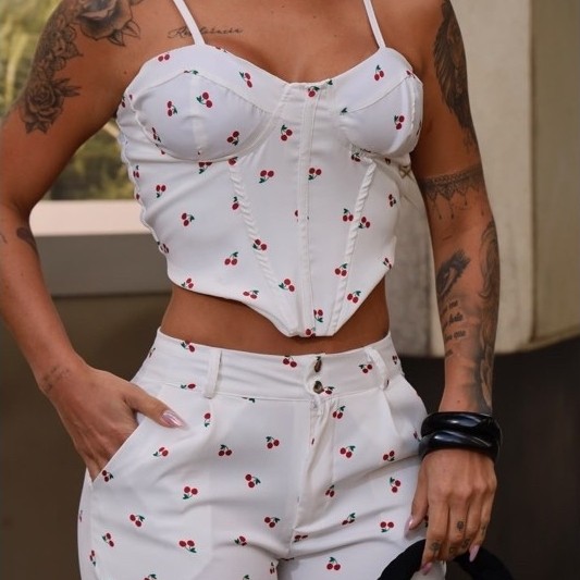 Conjunto feminino short