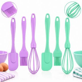 Kit Confeitaria Silicone 3 Peças Art House Fuê Espátula Pincel Culinário Utensílios