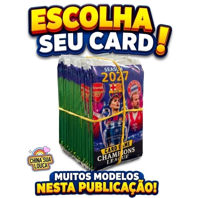 200 CARDS ESCOLHA SEU MODELO totalizando 50 envelopes.