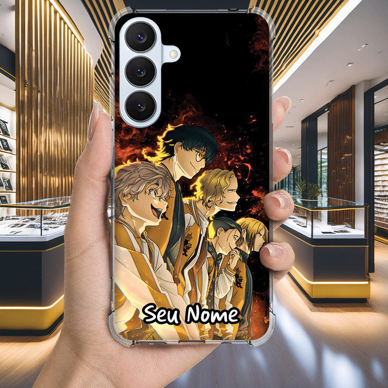Capa Capinha GALAXY A32 A31 A30 A25 A04E A04 A03 CORE A02 A01 Anti-impacto Personalizada anime WIND nome (3550)