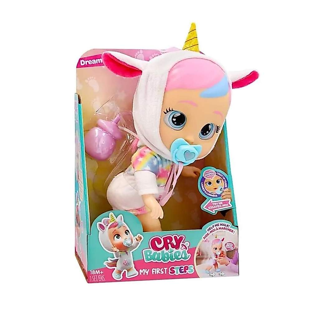 Boneca Cry Babies Meus Primeiros Passos Dreamy Interativa Multikids - BR2583