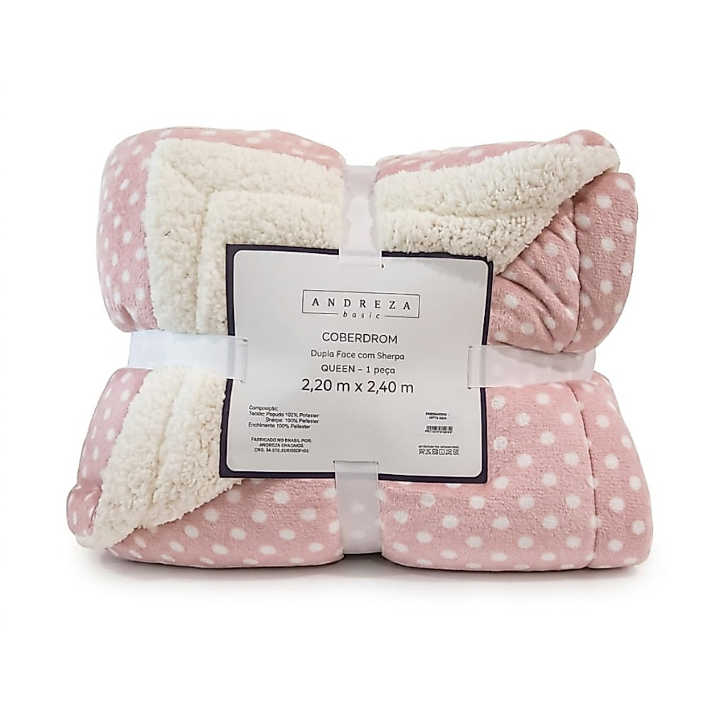 COBERDROM EDREDOM COBERTOR QUEEN SIZE COM SHERRPA SUPER MACIA QUEEN SIZE