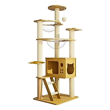 Playground Cápsula Espacial  Torre E Casinha Para Gato
